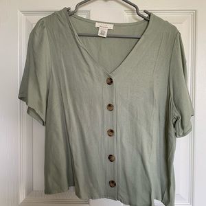 Green blouse